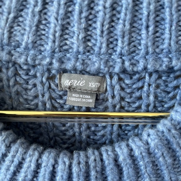 Aerie Oversized Chunky Knit Sweater Sz XS - Picture 4 of 6